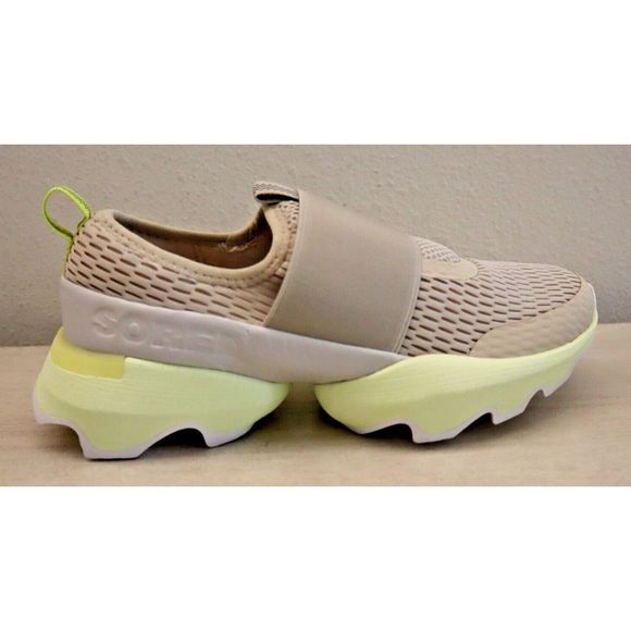 Sorel NL4698 278 Women's Sz 7 Gray/Bolt Green Kinetic Impact Strap Sneakers $140 - Picture 8 of 10
